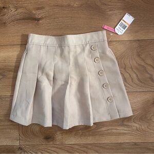 Nautica Girls' School Uniform Pleated Pull-on Scooter Skirt with Undershorts